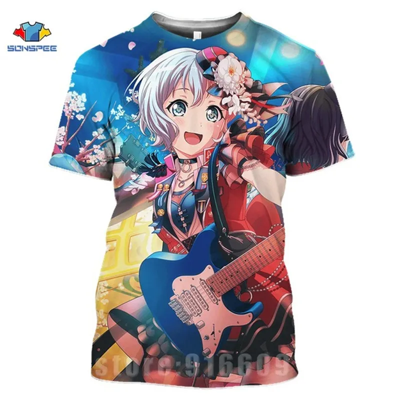 Футболка Love Live с японским аниме футболки для девочек идолом 3D косплей футболка