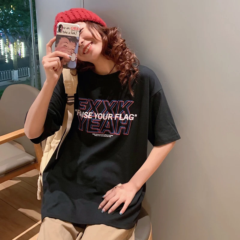 

Футболка женская с коротким рукавом, топ с винтажным принтом в стиле «очень странные дела», повседневная одежда в стиле хип-хоп, летняя