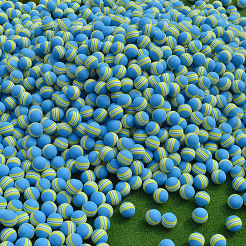 В синюю полоску Цвет мяч для игры в гольф Крытый губчатый шар мягкие пенные