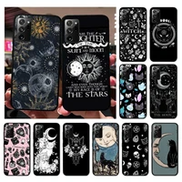witches moon tarot mystery totem phone case for samsung note 20 ultra 10 pro lite plus 9 8 5 4 3 m 30s 11 51 31 31s 20 a7