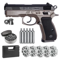airsoft gun cz 75d compactgun bullet converter 2 co2 bullets and pack of 500ct lead pellets classic home deco metal wall sign