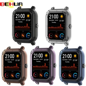 Новый защитный чехол для часов Xiaomi Amazfit GTS, чехол из ТПУ, рамка, бампер, протектор для Amazfit GTS, чехол, аксессуары для часов