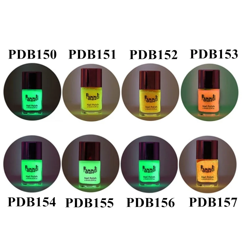 Светится в темноте Флуоресцентный цвет лак для ногтей УФ-светодиодный