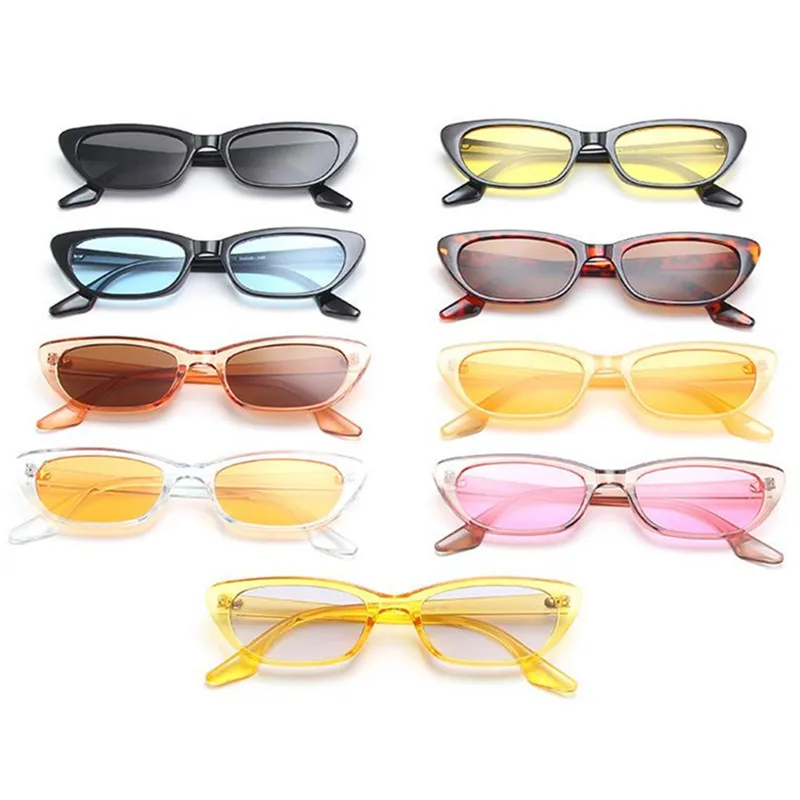

10Pcs Brand Desinger Sunglasses Retro Sun Glasses Cat Eye Goggles Anti-UV Spectacles Transparent Frame Eyeglasses Adumbral A++