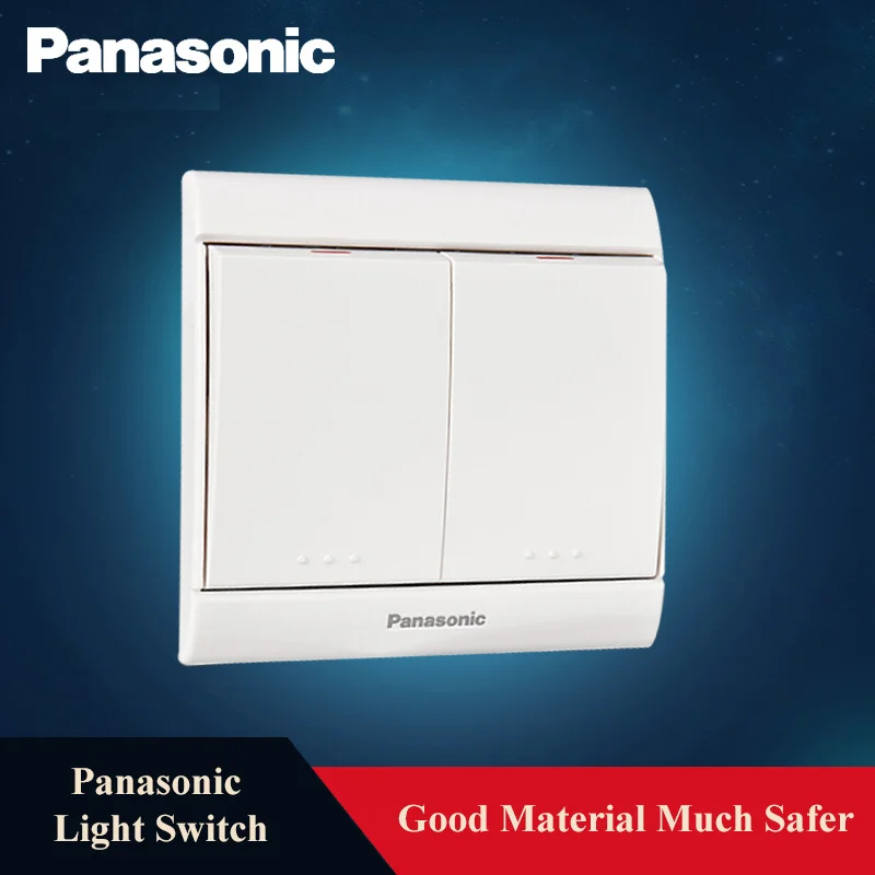 Panasonic домашний кнопочный переключатель ЕС/Великобритания Стандартный 1/2/3/4 Gang 1/2