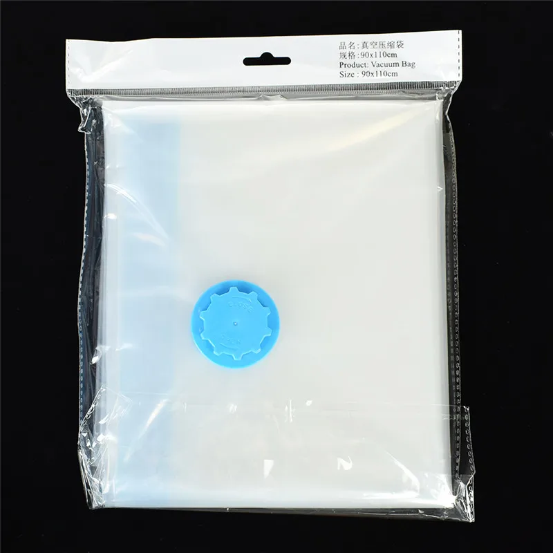 Hot Vacuum Clothing Storage Bag Transparent Foldable Large Compressed Wardrobe Organizer Space Saving Travel Seal Bags | Дом и сад