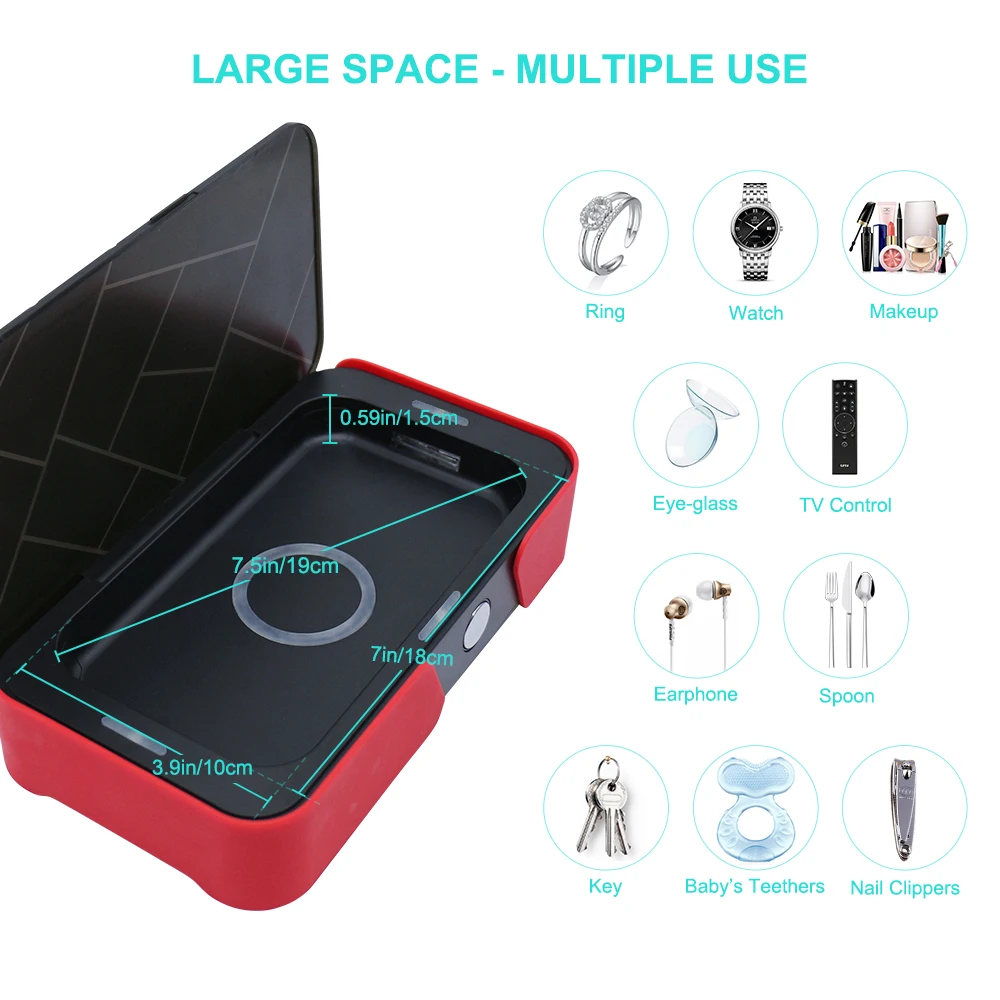 5 в двойной УФ стерилизатор для телефона коробка очистки ювелирных изделий и