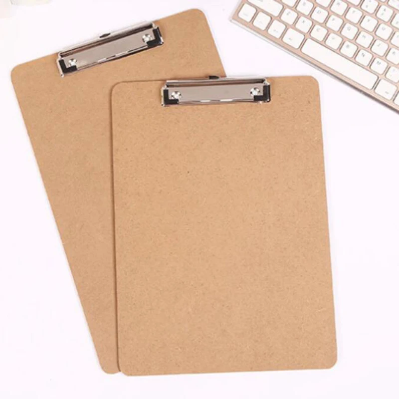 

10 Pcs A4 Size Wooden Clipboard Clip Board Office School Stationery with Hanging Hole File Folder Stationary Board