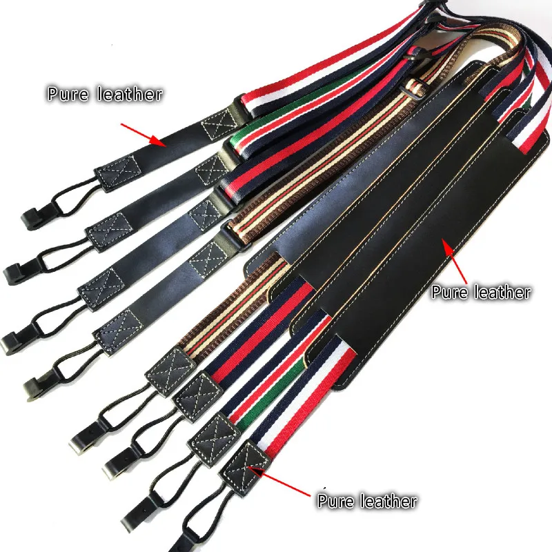 

New Pure Ukulele Strap Small Guitar Shoulder Strap Child Adult Universal Pure Leather Pad Shoulder