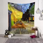 Гобелен с изображением подсолнечника, масляной живописи, настенный, Зеленый горшок с растениями, художественная роспись, декоративное одеяло, пляжное полотенце, подвесная ткань, одеяло для дивана