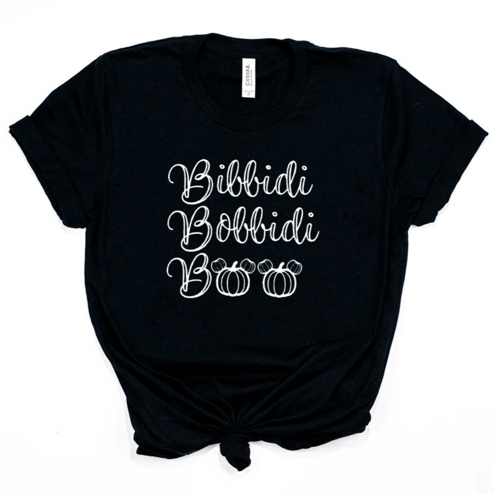 2019 Bibbidi Bobbidi Boo футболка Spookiest Night Ever Хэллоуин рубашка смешная Тыква рубашки с