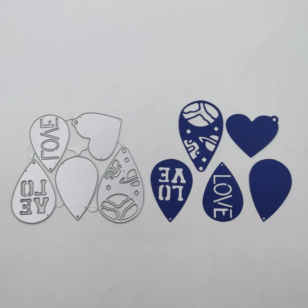 

'Love' Word Valentine'S Day DIY Arts Love Craft Dies Metal Cutting Dies Heart Stencil Album Stamp Paper Card Embossing Craft