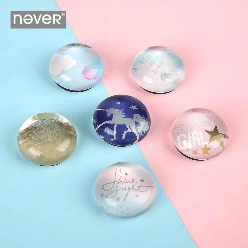 Никогда не Единорог доски Магнитные декоративные Стикеры Канцелярская кнопка