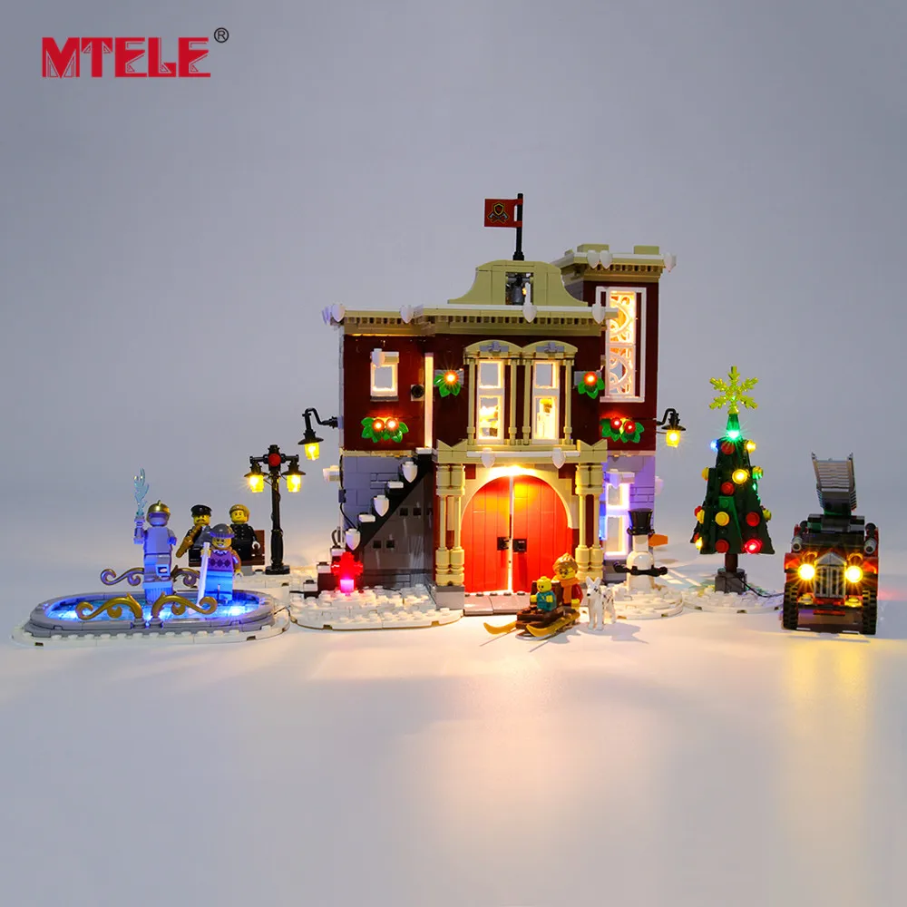 Набор светодиодсветильник льников MTELE для пожарной станции 10263 Creator Winter Town (модель