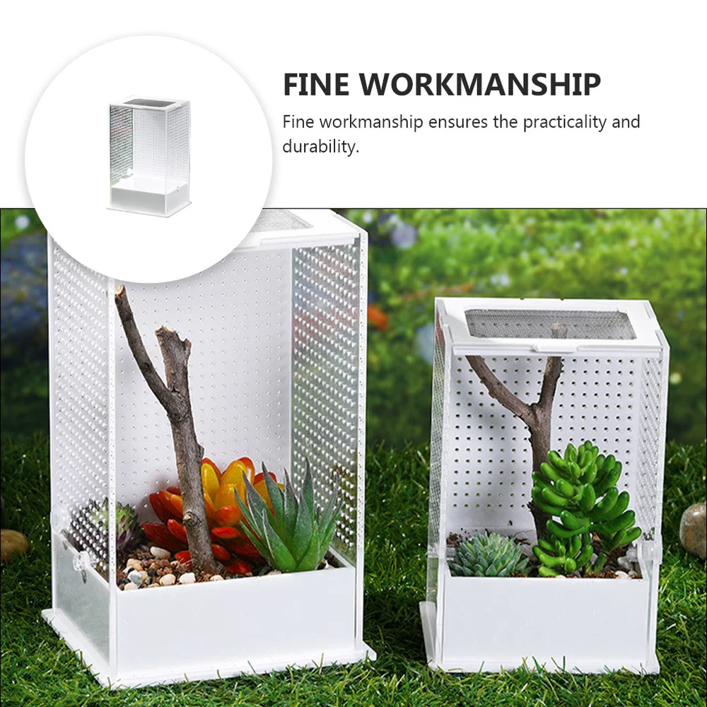 

1pc Acrylic Mantis Breeding Box Mantis Landscape Box Small Insect Feeding Box