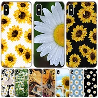 daisy sunflower floral summer phone for apple iphone 13 pro max 11 12 mini case x xs xr 8 plus 7 6 6s se 2020 5 5s cover shell c