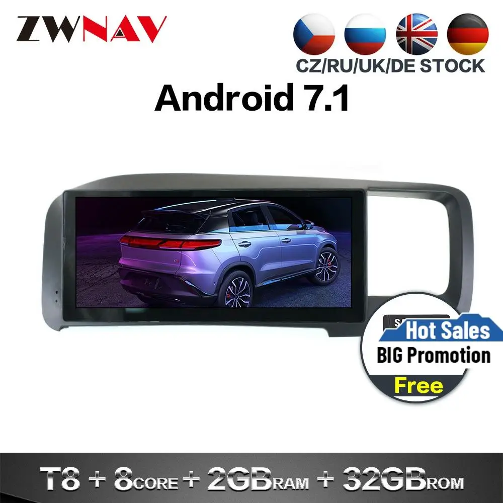 Мультимедийный комплект для Volvo S60 4 + 64 ГБ Android 9 0 Автомагнитола V60 2011 2014 радио GPS Navi