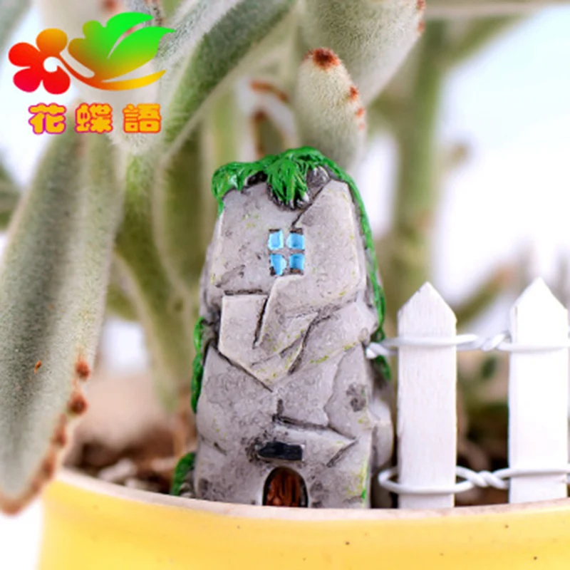 Замок дом башня Rockery Rockwork Модель маленькая статуя фигурка ремесла орнамент