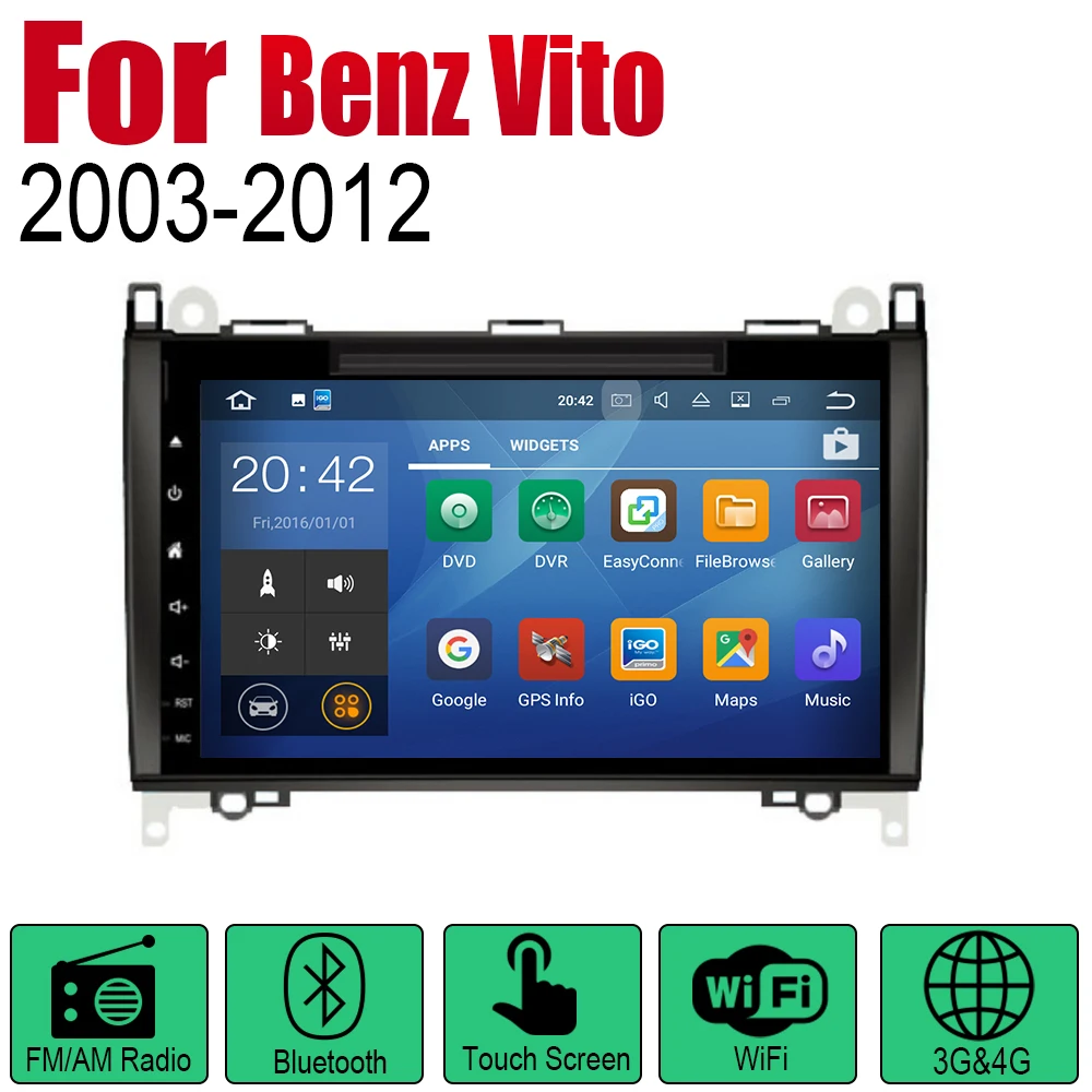 Для Mercedes Benz Vito 2003 ~ 2012 NTG Android автомобильный DVD GPS навигатор плеер навигация