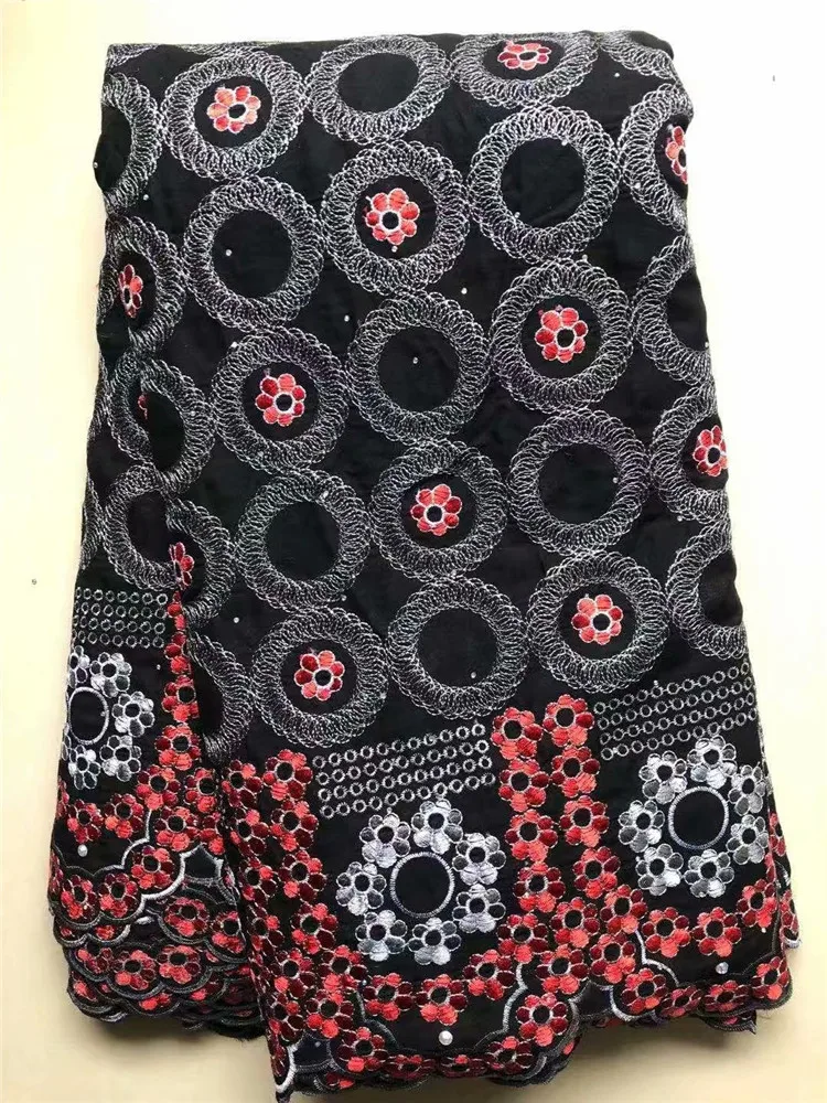 

African black Guipure Lace Fabric High Quality Nigerian Cord Lace Fabric France Water Soluble Lace For Wedding Dress FW34