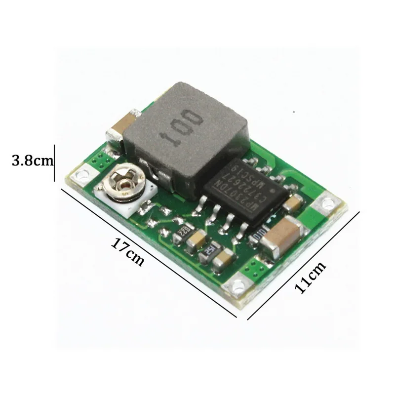 Мини DC понижающий преобразователь вольт регулятор 5V 23V до 3 V 6V 9V 12V 340 кГц шаг вниз