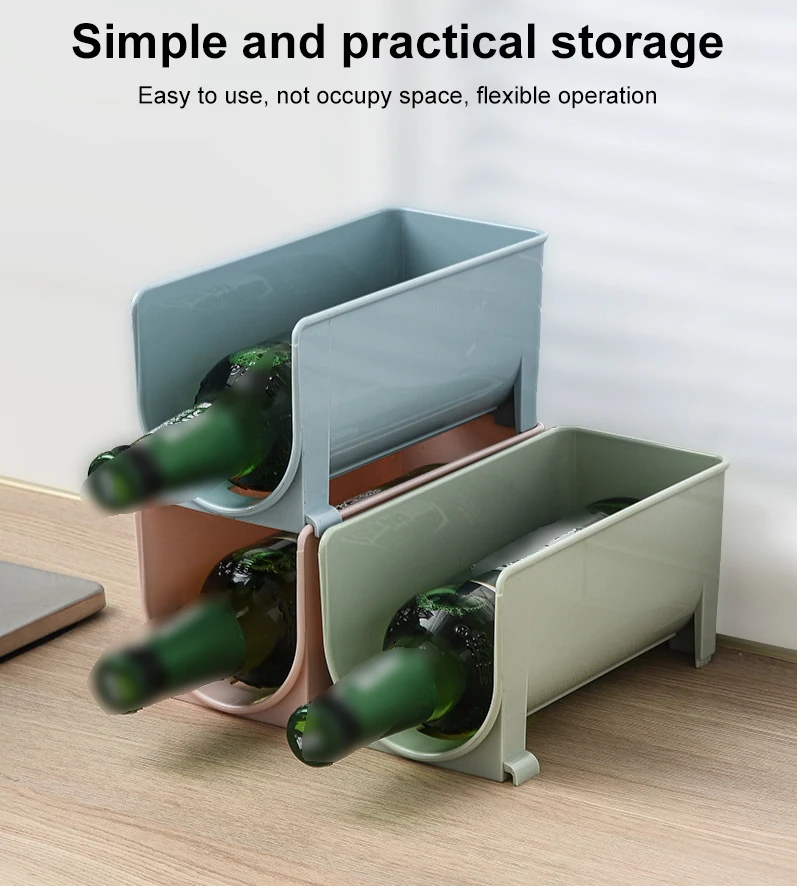 Fridge Organizer Bins Can Drink Dispenser Holder Refrigerator Freezer Kitchen Cabinets U-shaped Plastic Food Pantry Storage Rack | Дом и сад