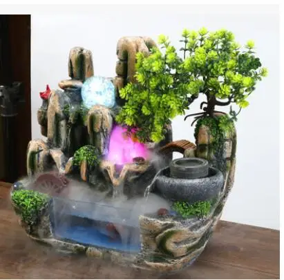 Rockery, водное украшение для дома, гостиной, настольное украшение, фонтан, аквариум для рыбы, стеклянный аквариум для дома, Прямая с фабрики