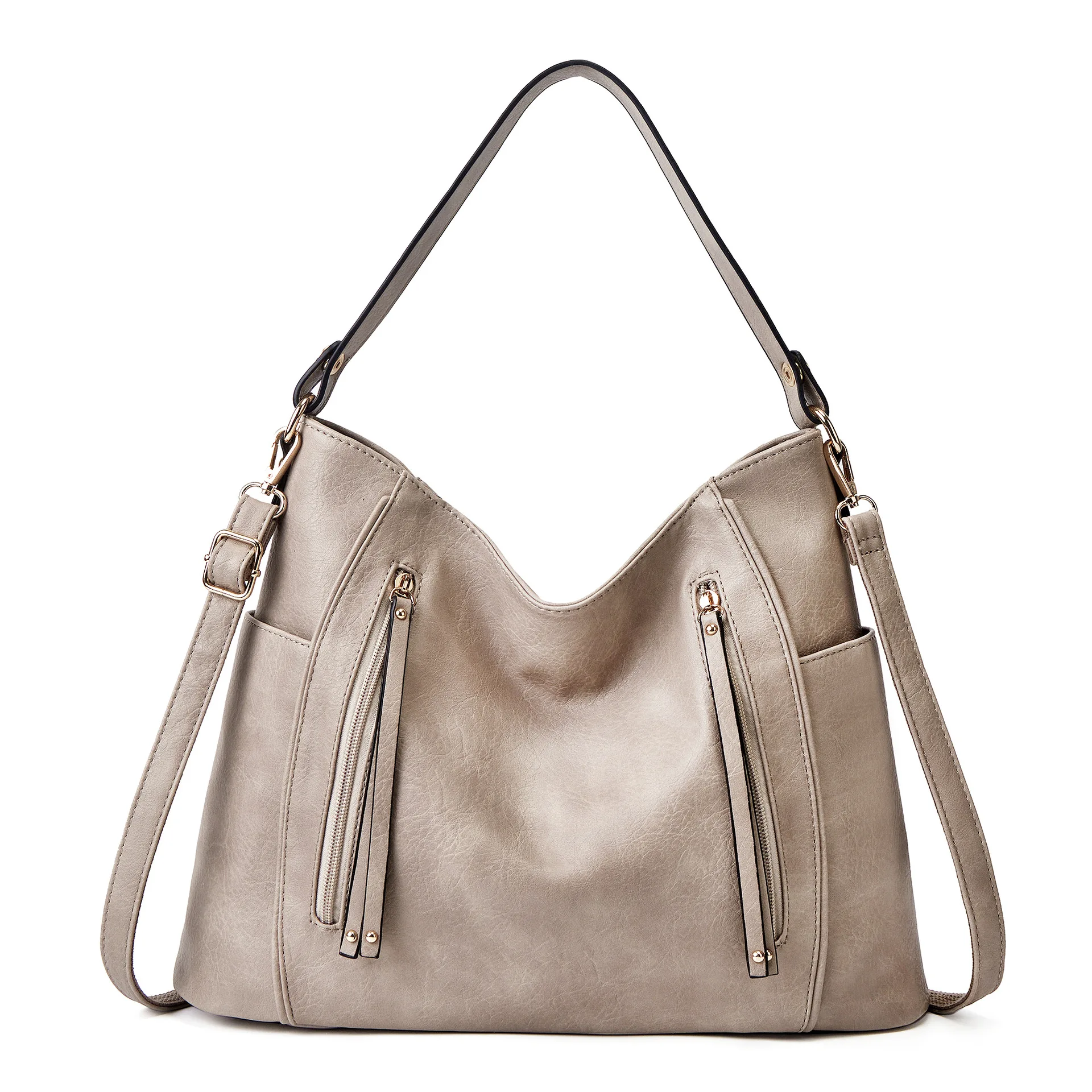 

New Vintage Women Handbags Brand Luxury Solid Color Large Capacity Leather Ladies Crossbody Bags Shoulder Bag Tote Messenger Bag