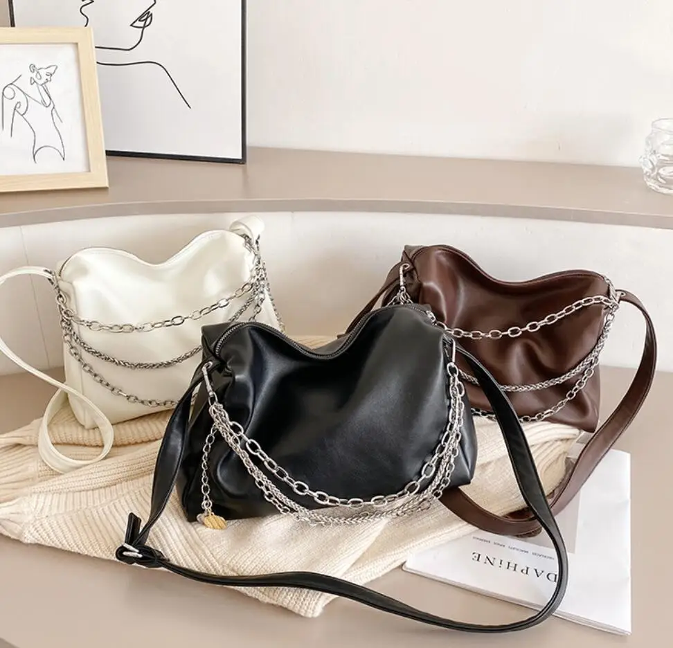 

Vintage Square Crossbody bag 2021 New High-quality PU Leather Women's Designer Handbag High capacity Shoulder Messenger Bag