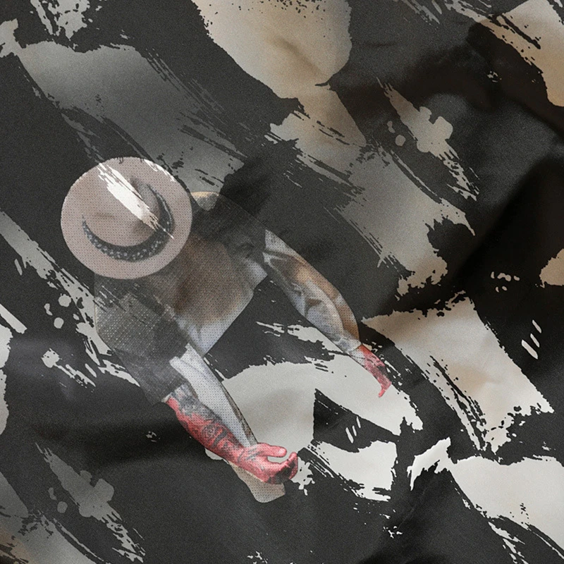 

RUELK Tide Brand Jacket 2020 Spring And Autumn New Men Big Size Loose Hooded Fashion Personality Character Printing Long Sleeve