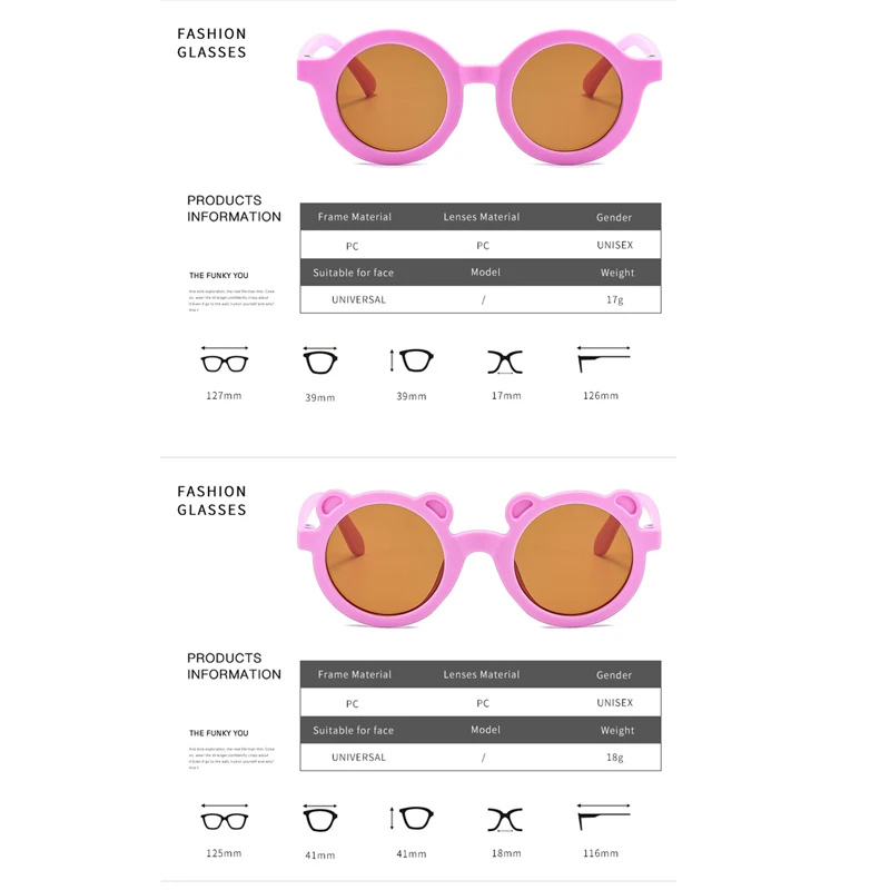 Круглые Солнцезащитные очки с сумкой для маленьких девочек детские