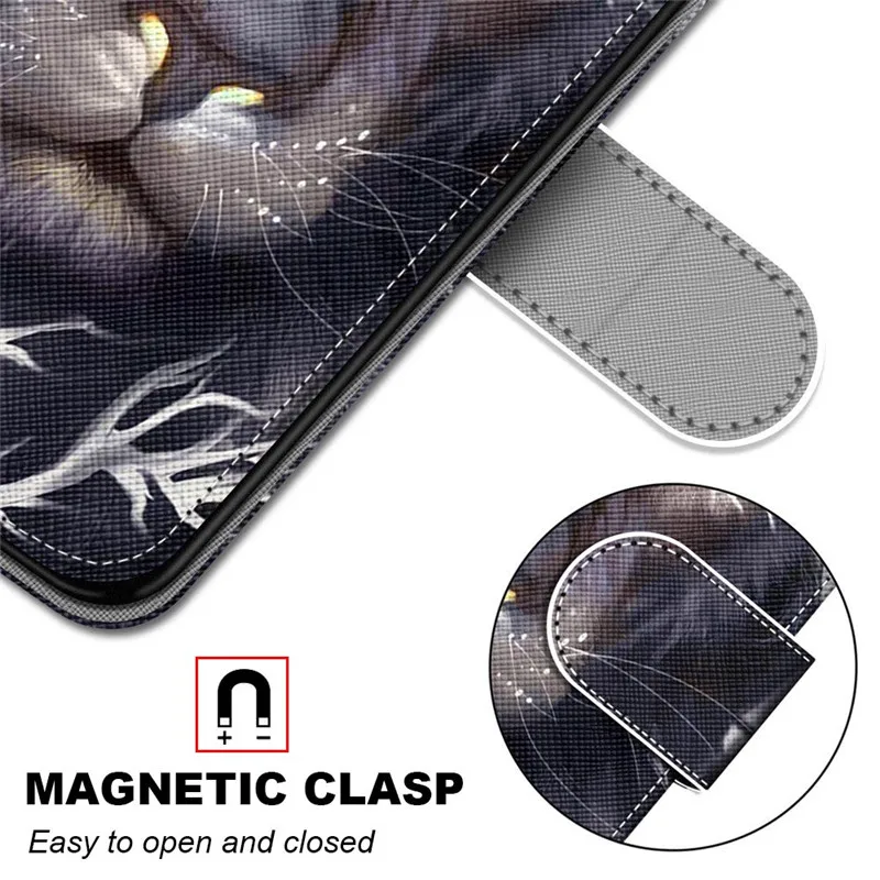

Redmi 7A Case Animal Painted coque On for etui Xiaomi Redmi 7 6 6A 4A 6 Pro Mi 6X mi6x Luxury Magnetic flip wallet leather cover