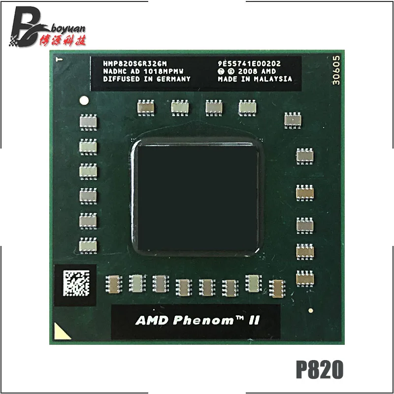 AMD Phenom II трехъядерный мобильный процессор P820 1,8 ГГц трехъядерный процессор с тремя резьбами HMP820SGR32GM разъем S1