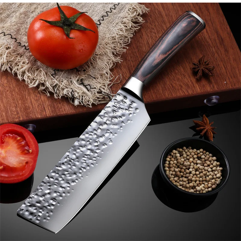 Специальный кухонный нож шеф-повара из нержавеющей стали для резки мяса овощей