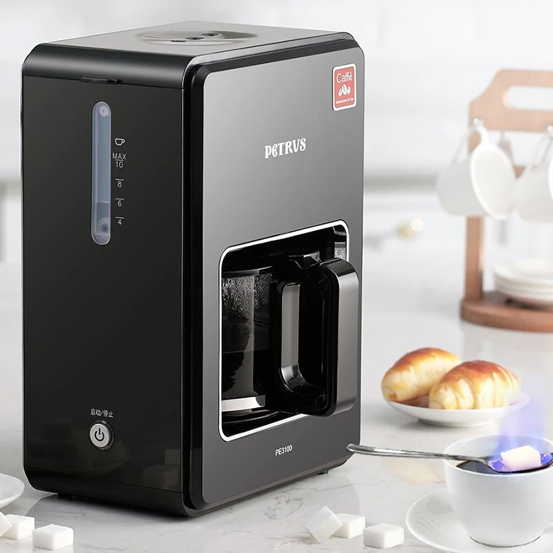 Кофеварка Петрус PE3100BL Бытовая кофеварка большой емкости с защитой от