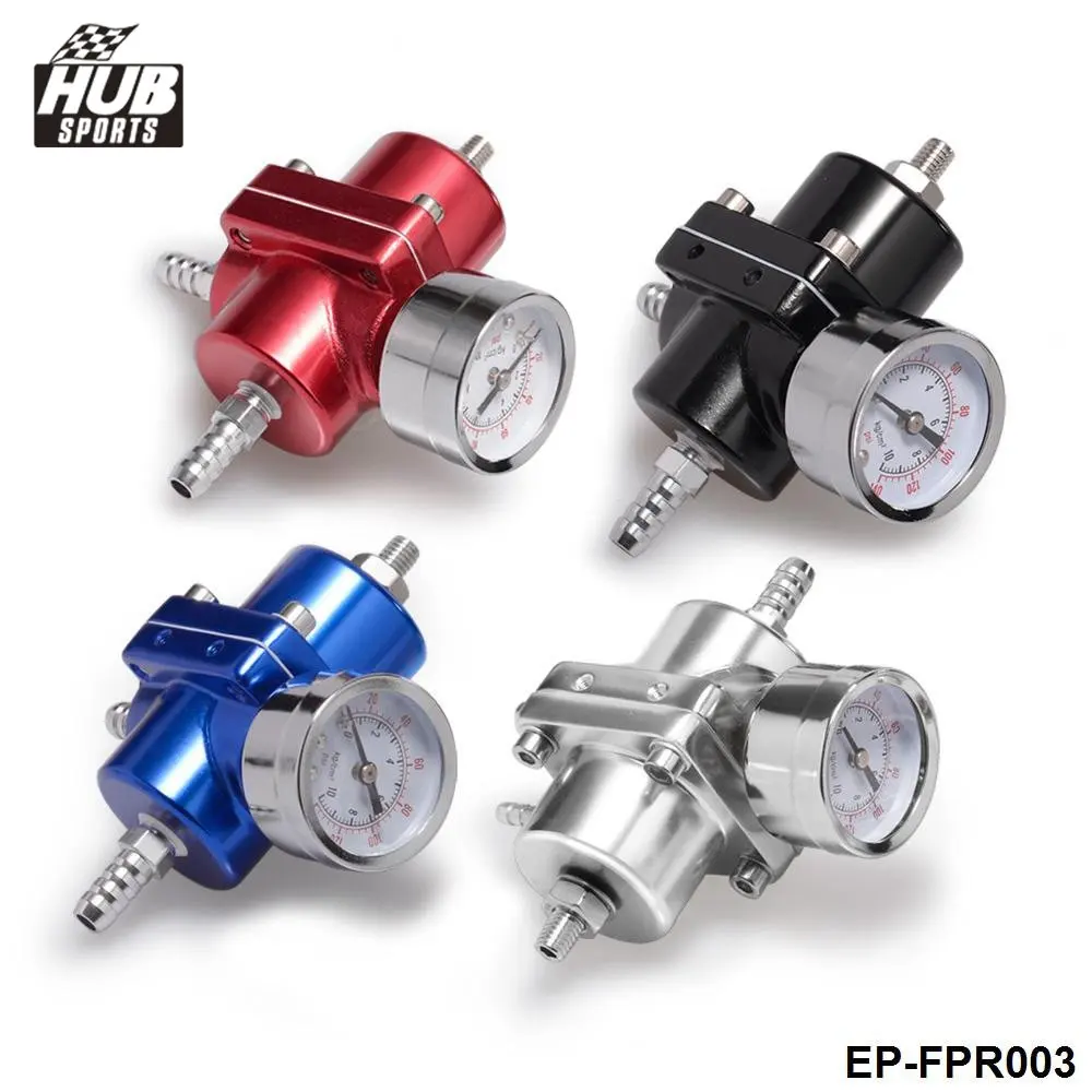 Универсальный Регулируемый регулятор давления топлива Jdm FPR 0 140 PSI манометр