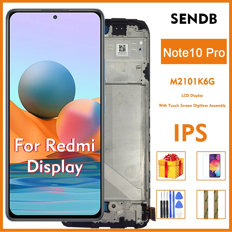 ЖК дисплей 2021 дюйма с сенсорным экраном и дигитайзером в сборе экран для Xiaomi Redmi