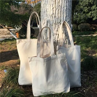 10 pcs women canvas tote bag eco shopping bag large capacity shoulder bag for women 2019 female foldable beach shopper bag