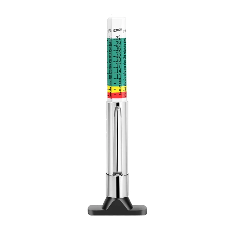 

X7AE Color Tire Tread Depth Gauge Standard Gauge 1-25mm Tracking Measuring Tool