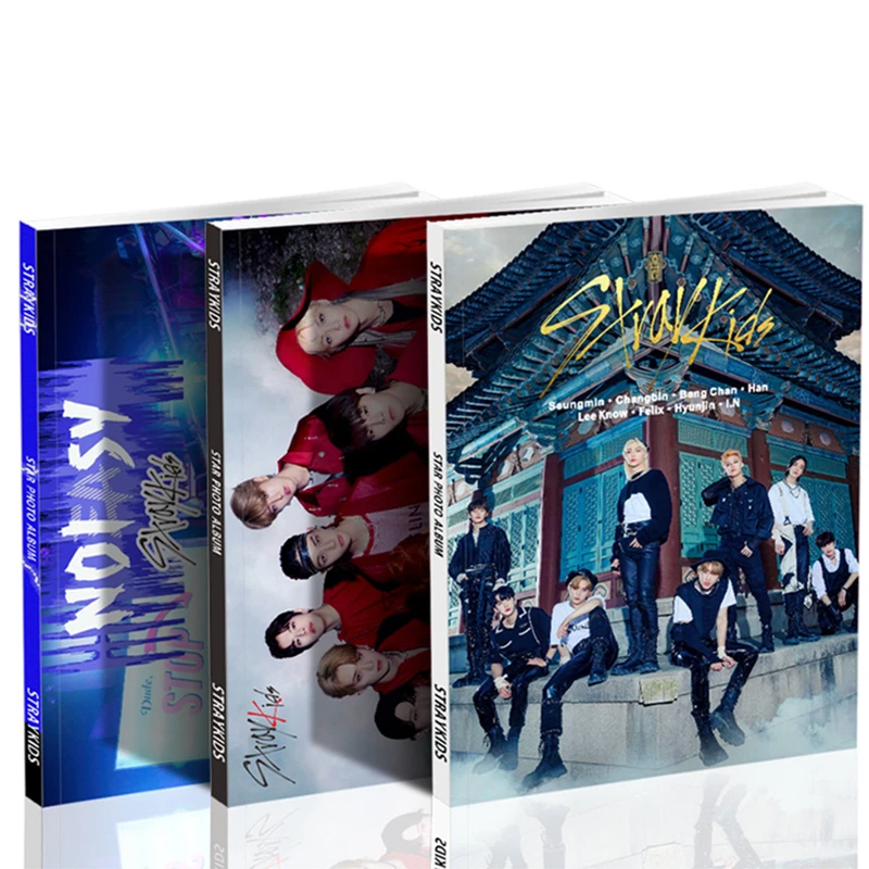 80P Kpop STRAY KIDS новый альбом NO EASY фотоальбом книга HD Печатная Открытка ломо-карты для