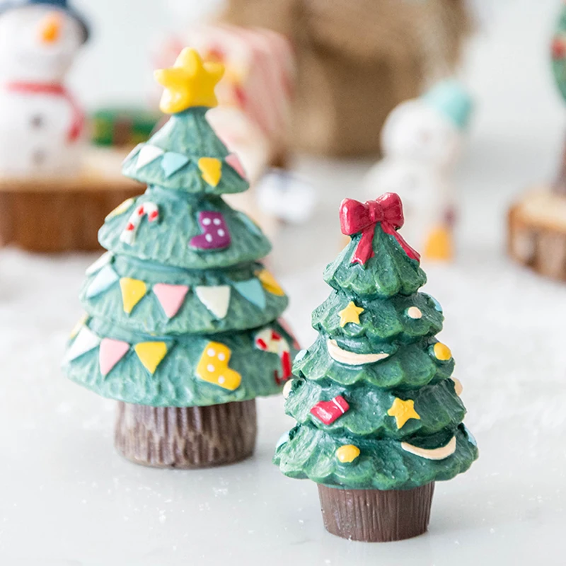 1PC Desktop Ornaments Miniature Resin Shooting Scene Props Display Christmas Lovely Snowman Garden Home Decor Window Accessories |