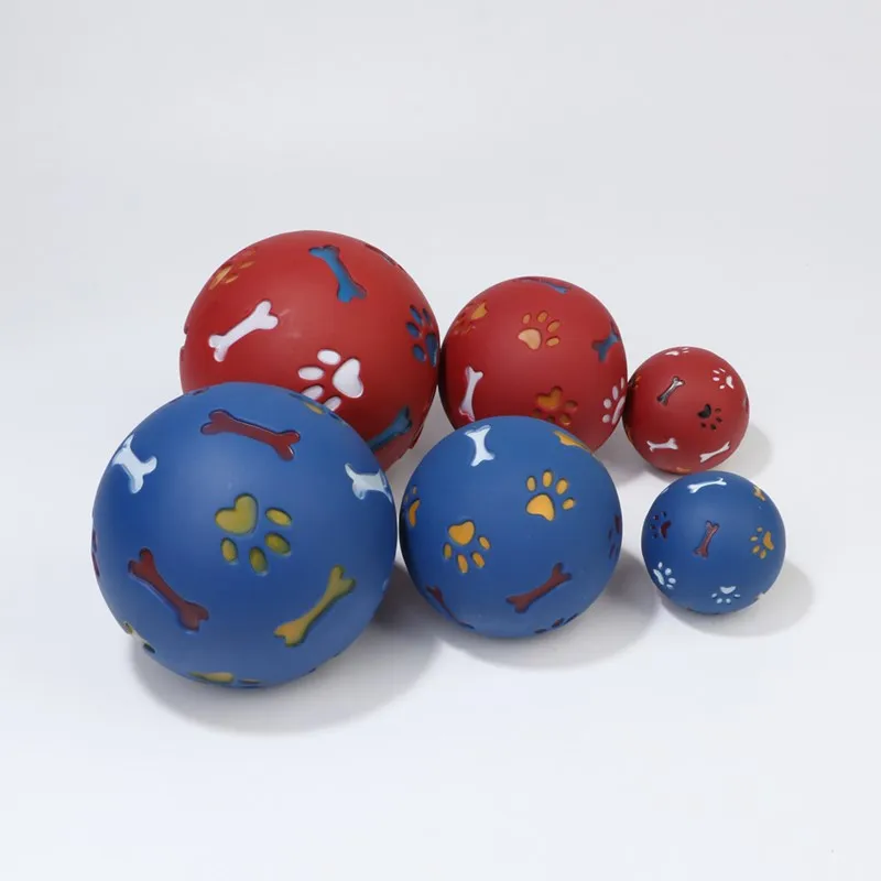 

Pet interactive toys, dog toys, rubber ball chewing dispensers, leak ball pets, cleaning teeth, chewing training, two colors