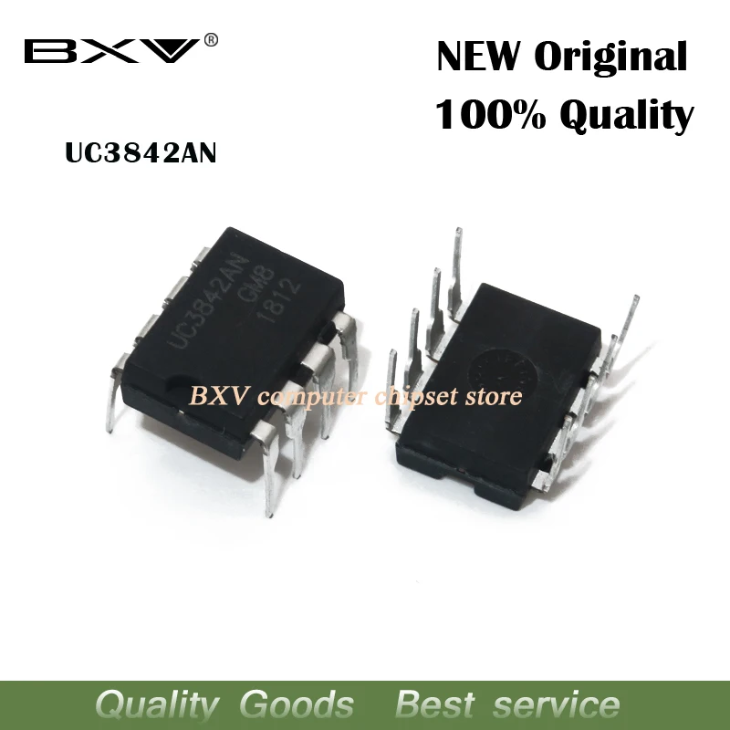 10 шт. UC3842AN DIP8 UC3842 UC3842BN DIP 3842AN DIP-8 UC3842A UC3842B UC3842 новый оригинальный IC