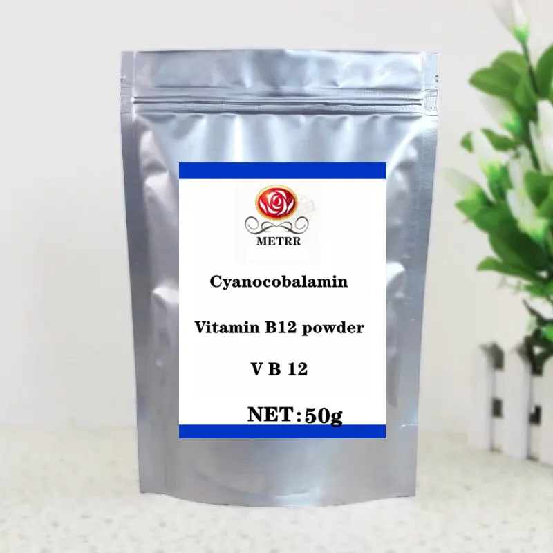 

50g-1000g High-quality Best-selling Vitamin B12 Powder 1% Cyanocobalamin B12 Vitamin Powder, ISO Certification, Free Delivery