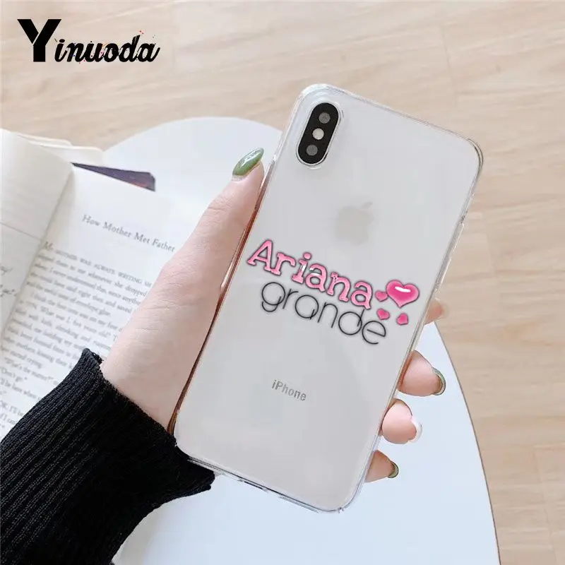 

Yinuoda Ariana Grande Coque Shell Phone Case for iPhone 8 7 6 6S Plus X 5 5S SE XR XS XSMAX Coque Shell Fundas Capa