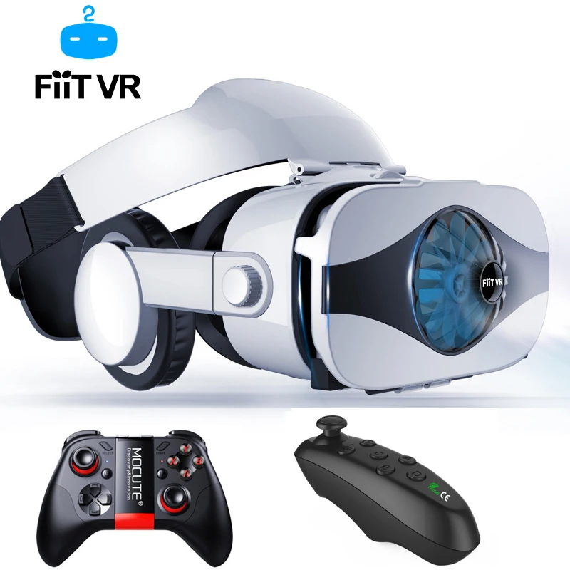 Шлем виртуальной реальности Fiit 5F 3d очки для смартфонов Google Cardboard Android ios|3D