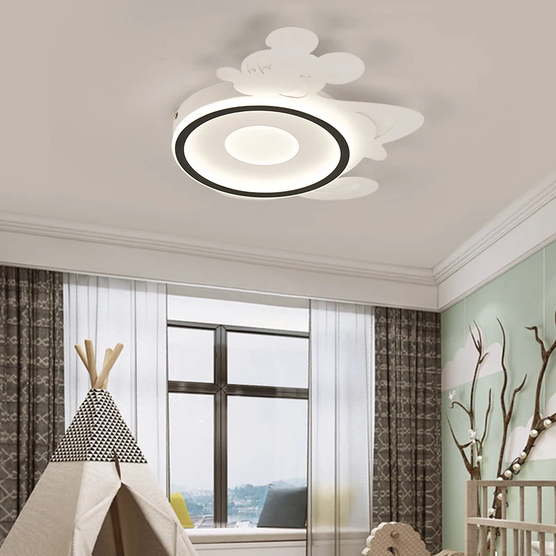 

Ceiling lights for kids Baby Girl Boys Child Room lamp light Cartoon rat bedroom ceiling lamp scandinavian modern led chandelier