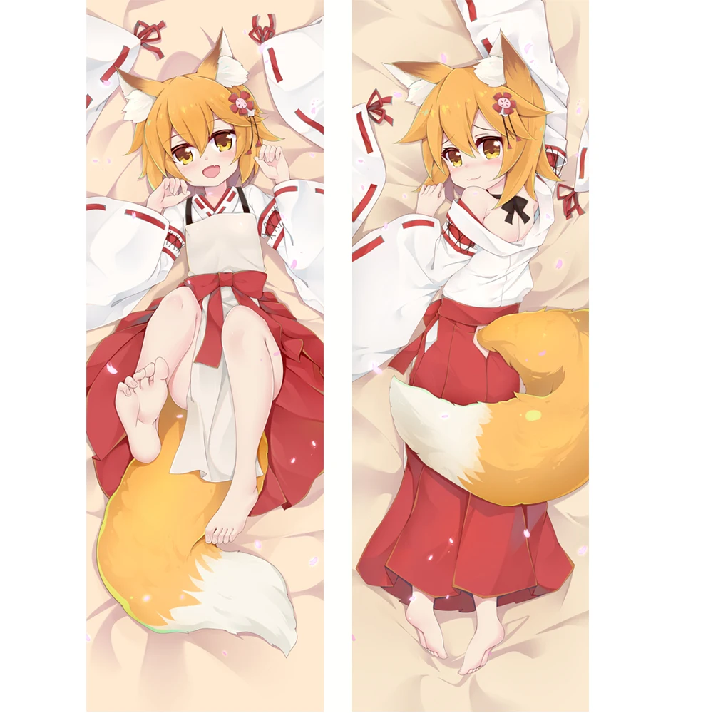 Японские сексуальные аниме Sewayaki Kitsune no Senko-san dakimakura бросок Декоративные Чехлы для подушек обнимают тело наволочки
