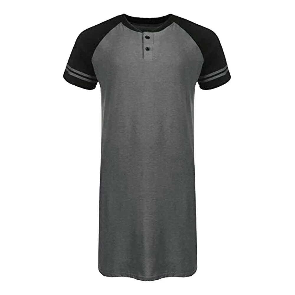 

New 2021 summer men's solid color collage cotton sleeve short sleeve youth fashion collar casual men's T-shirt