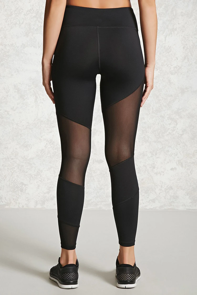 

Hirigin 2020 Sexy Women Patchwork Mesh Leggings Summer Bandage High Waist Fitness Stretch Leggings Trousers